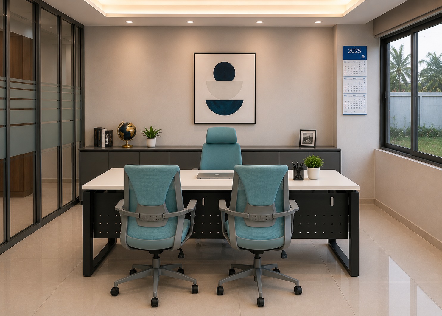 Manager Cabin with Meeting Space
