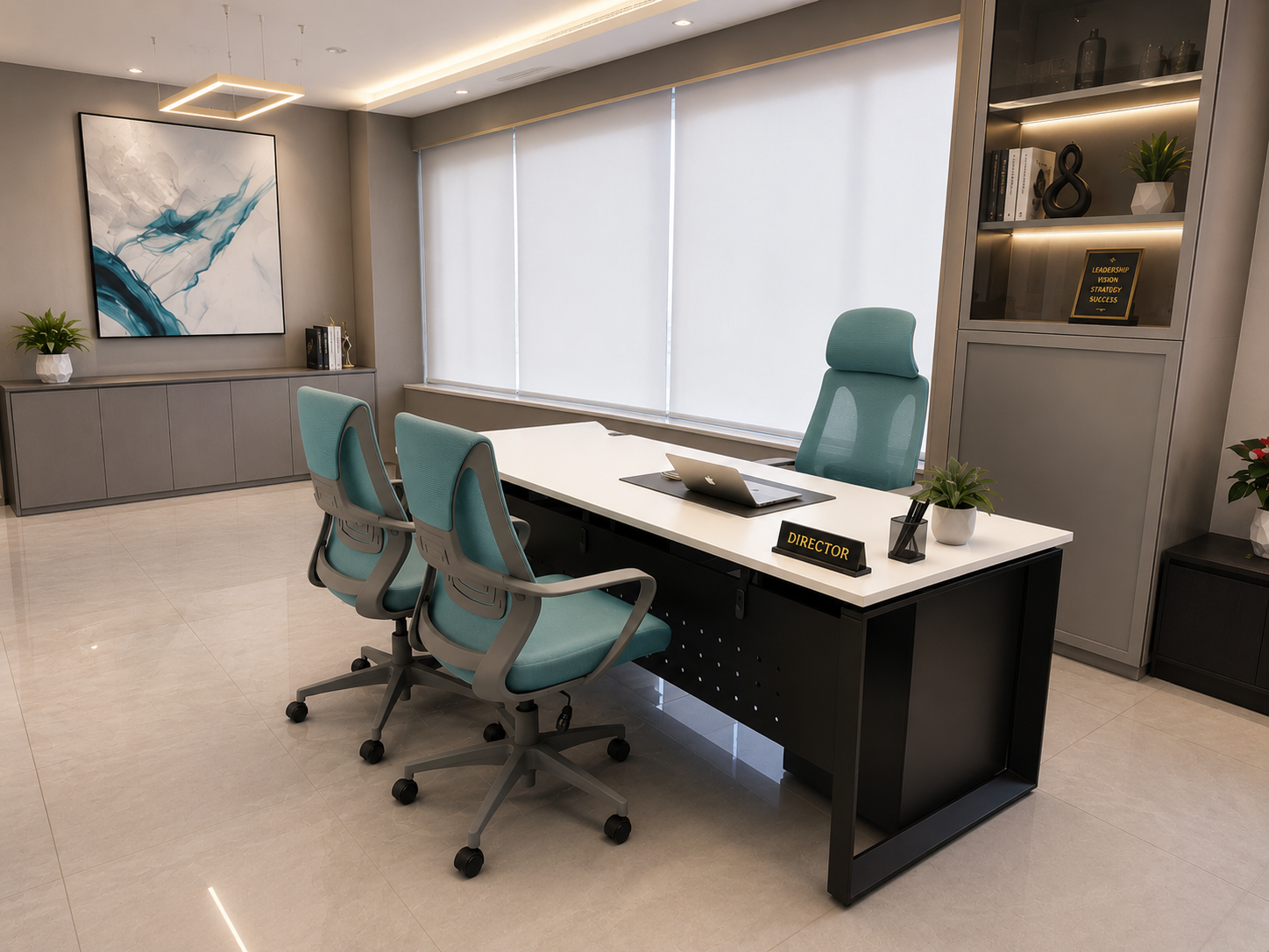 Manager Cabin with side storage — our work 4